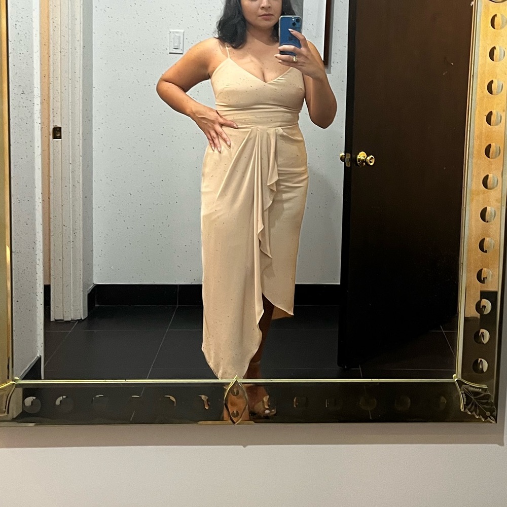 Gianni Bini Dress, champagne, size 10